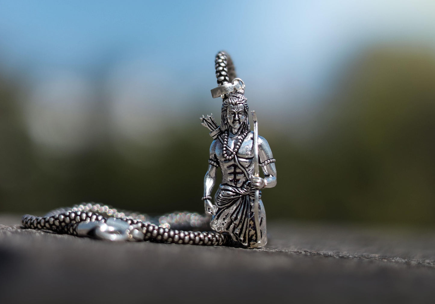 Lord Ram Pendant With Chain