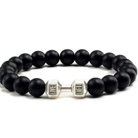 Black Matte Agate Onyx Beads Bracelet Pack of 2